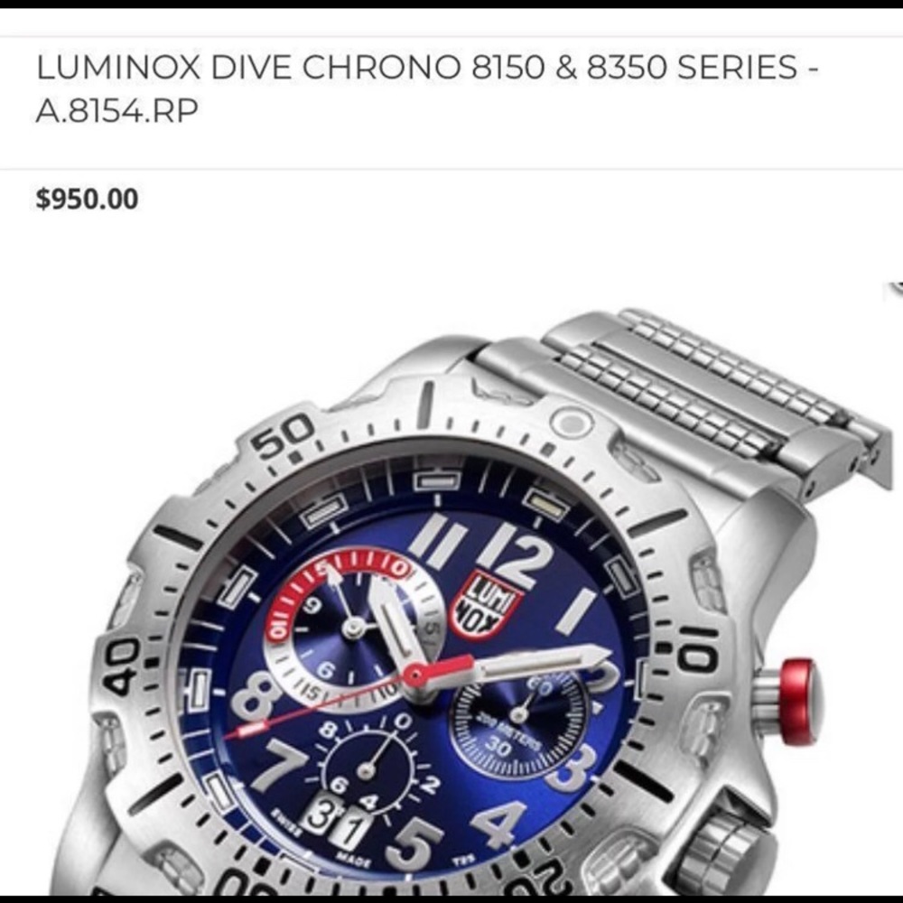 LUMINOX DIVE CHRONO 8150 & 8350 SERIES